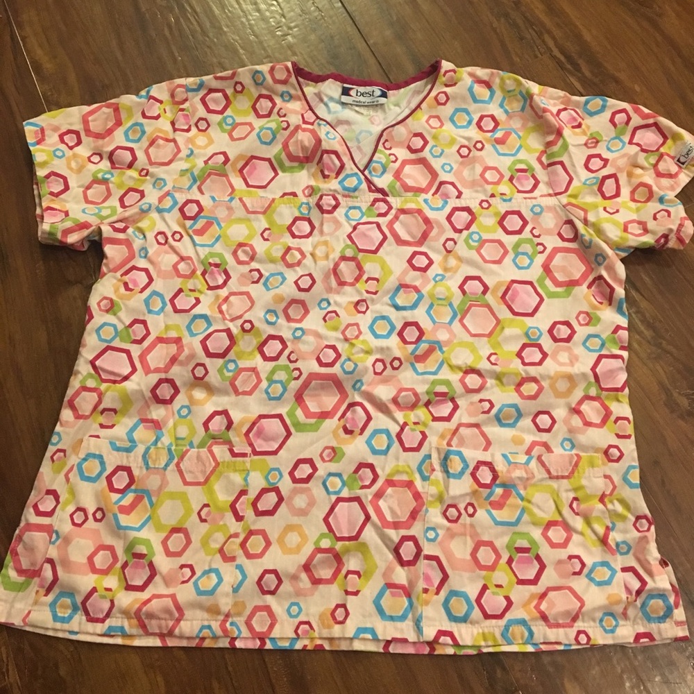 Women’s Medical Best Scrub Top. Size Large